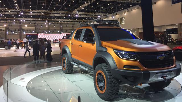 La marca aprovechó el evento para presentar su nueva camioneta Chevrolet zt1 4×4. (Foto: Ricardo Montero)