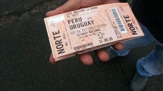 Falsificación de entradas del partido Perú-Uruguay será penada con 4 a 6 años de cárcel