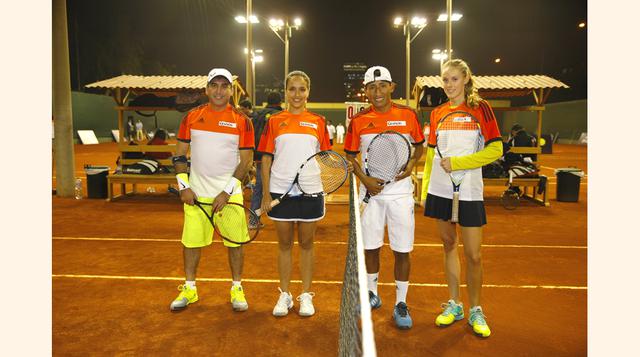 Jose Antonio Lopez, Pamela Ana (Banco Financiero); Juan Rosales, Erika Harrington (Volcan)