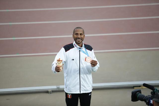 Mario Bazán: Medalla de bronce en 3000 metros con obstáculos. (Foto: Jesus Saucedo / GEC)