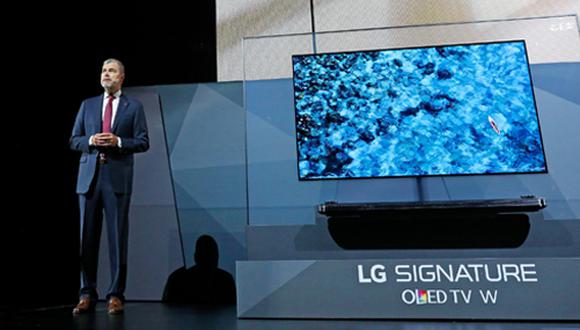 El nuevo Oled LG Signature W7 se llevó 20 galardones en los premios CES 2017.