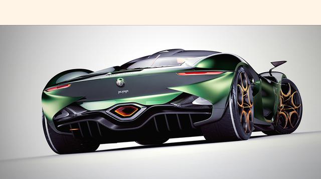 Su color verde laqueado con toques anaranjados es muy particular en muchos Alfa Romeo y hace especial referencia al modelo “Carabo”. (Foto: Megaricos)