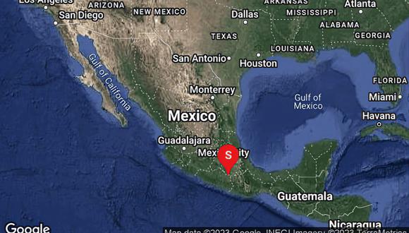 Temblor de 5,8 de magnitud en México. (Foto: Google Maps)