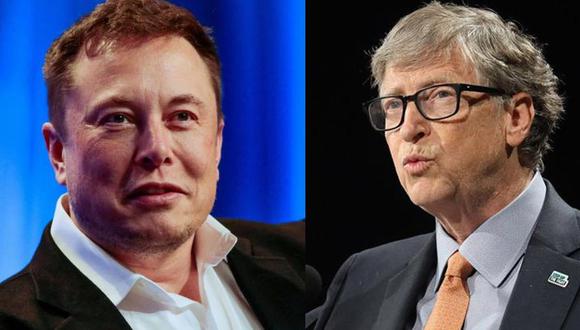 Elon Musk y Bill Gates. (Reuters)