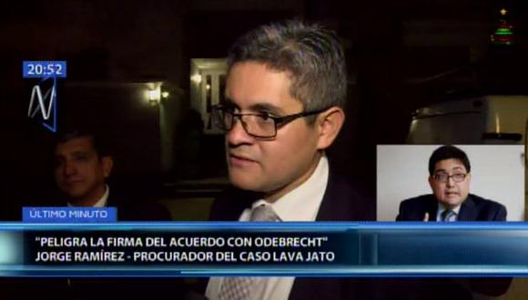 Jorge Ramírez, procurador del caso Lava Jato. (Video: Canal N)