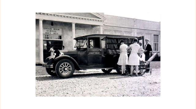 Libros portátiles en el condado de Multnomah (1926). (Foto: msn)