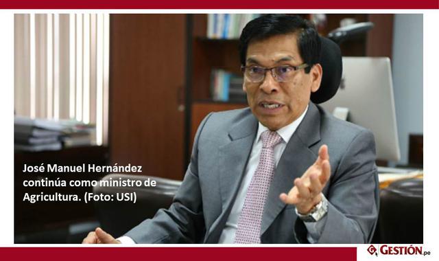 Foto 10 | José Manuel Hernández continúa como ministro de Agricultura. (Foto: USI)