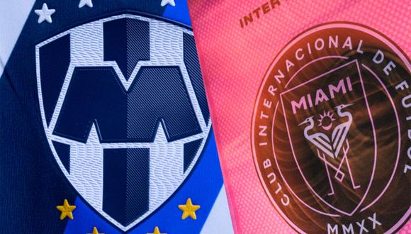 Monterrey recibe a Inter Miami este 10 de abril por la vuelta de cuartos de final de la Concachampions 2024 en el Estadio BBVA de Nueva León. (Foto: Composición /  @RAYADOS Y @INTERMIAMICF)