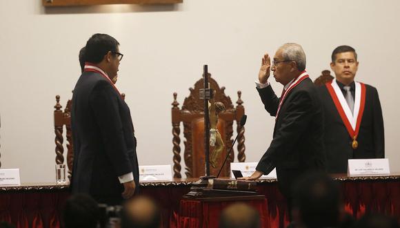 Pedro Chávarry recordó que su antecesor, Pablo Sánchez, no juramento su cargo a Ollanta Humala sino a la Junta de Fiscales Supremos. (USI)