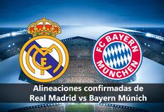 Alineaciones probables Real Madrid vs. Bayern hoy por vuelta de semis de Champions League
