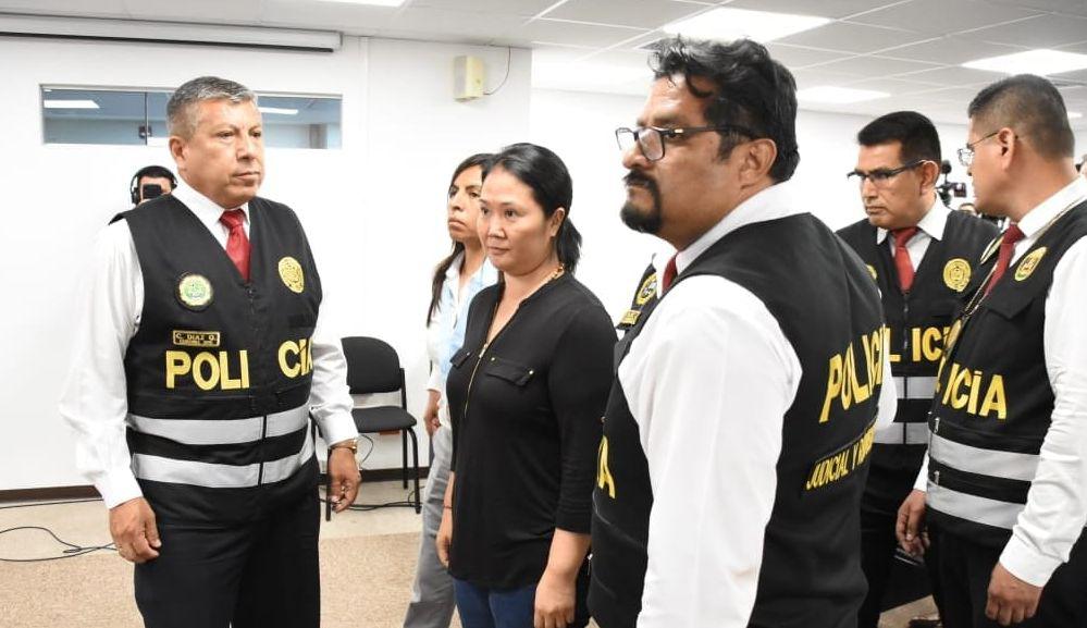 Keiko Fujimori llegó a la Sala Penal Nacional para escuchar la sentencia de 15 meses de prisión preventiva. (GEC/Piko Tamashiro)