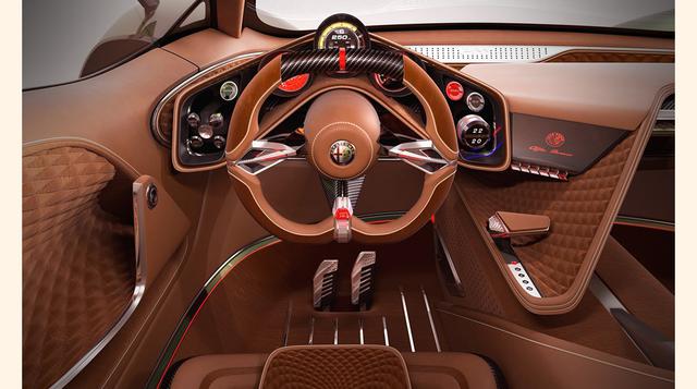 El interior del coche esta diseñado completamente en cuero café combinado con detalles en fibra de carbono. (Foto: Megaricos)