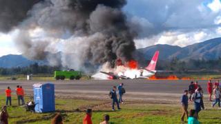 Comisión del MTC viajó a Jauja para investigar accidente del avión de Peruvian Airlines