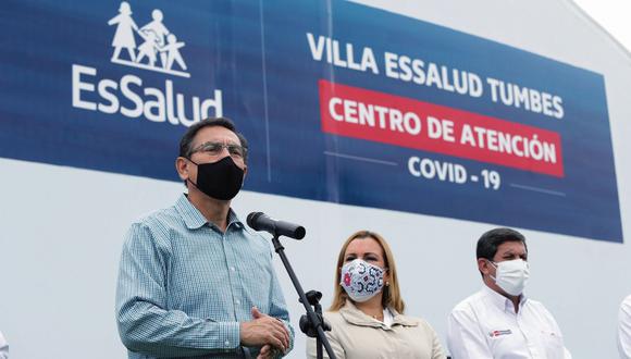 Percepción. Según el presidente Martín Vizcarra, el Perú está en la fase final de la pandemia.  (Foto: Presidencia)