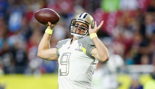 Drew Brees | El veterano, Drew Brees, fue considerado, gracias a sus ingresos, a formar parte de esta selectiva lista. El jugador de los New Orleans Saints registra ingresos anuales de 21 millones de dólares. (AFP),