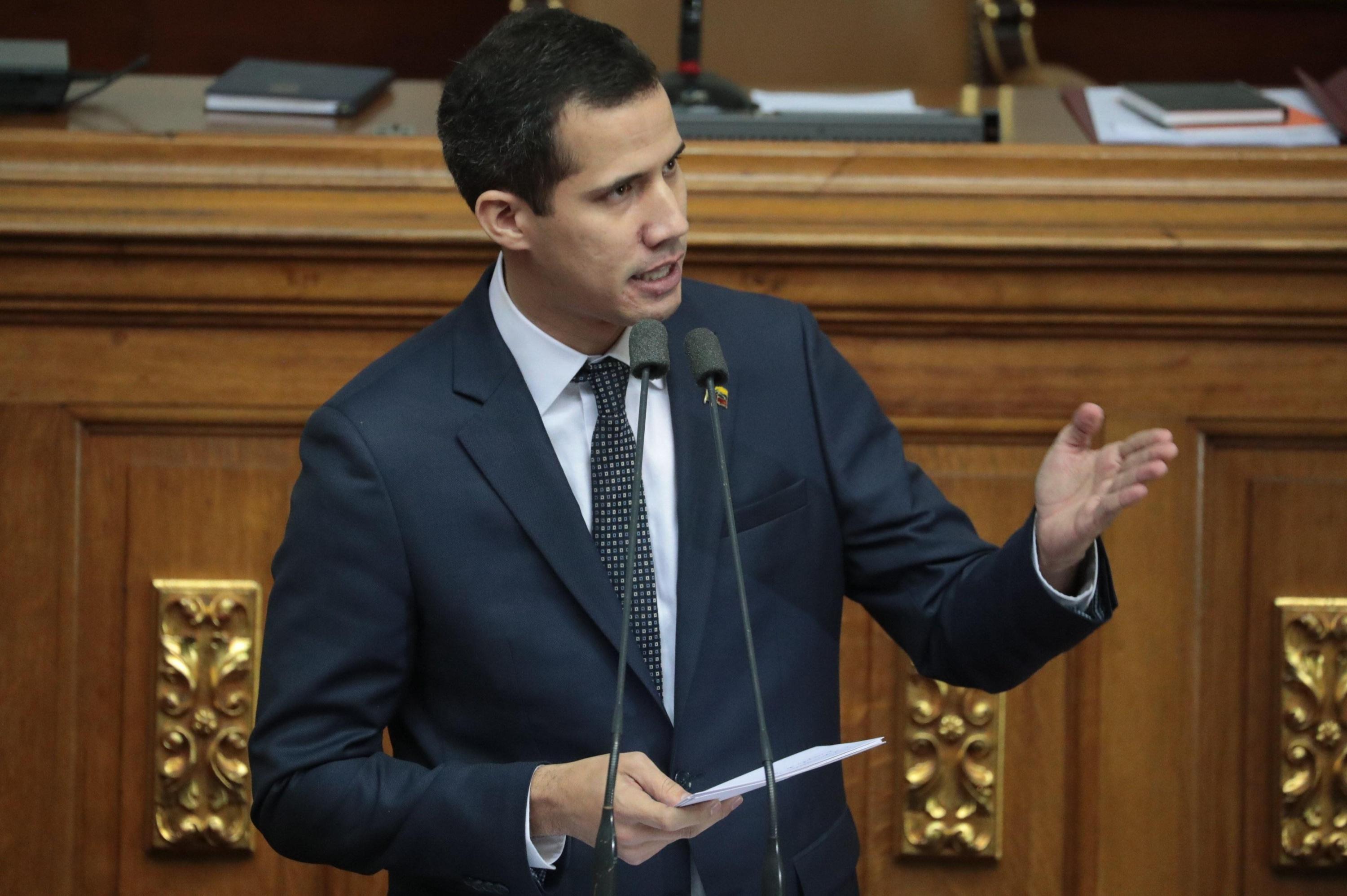 Juan Guaidó fue víctima de una detención por parte de un grupo de agentes encapuchados con armas de largo alcance el pasado 14 de enero. (Foto: EFE)