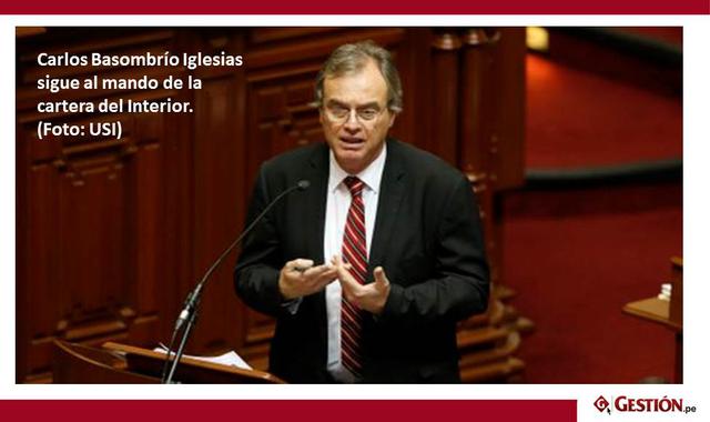 Foto 8 | Carlos Basombrío Iglesias sigue al mando de la cartera del Interior. (Foto: USI)