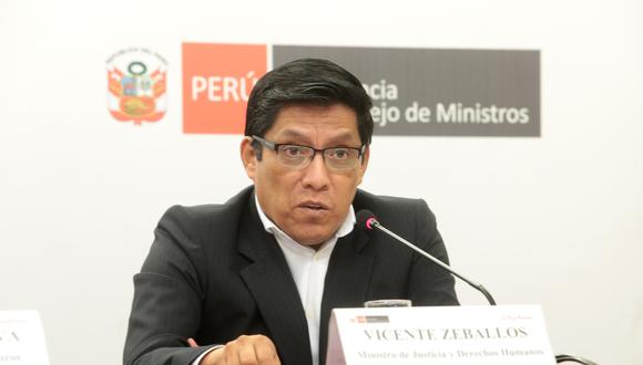Vicente Zeballos afirmó que el Ejecutivo respetará la decisión del TC.  (Foto: GEC)