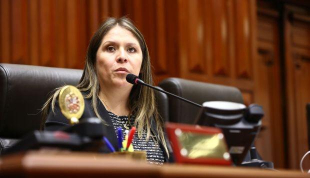 La congresista de Fuerza Popular Yeni Vilcatoma ha calificado la denuncia como una persecución política. (Foto: GEC)