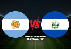 ¿Qué canal transmitió Argentina vs. El Salvador por Amistoso FIFA 2024?