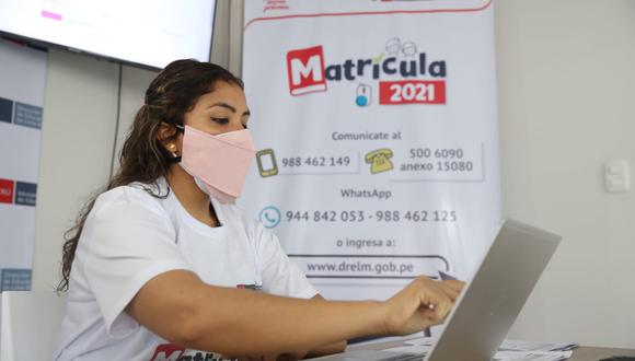 Minedu sostiene que matrícula virtual busca acabar con las colas en los exteriores de colegios público de Lima Metropolitana en plena pandemia por el COVID-19. (Foto: Minedu)