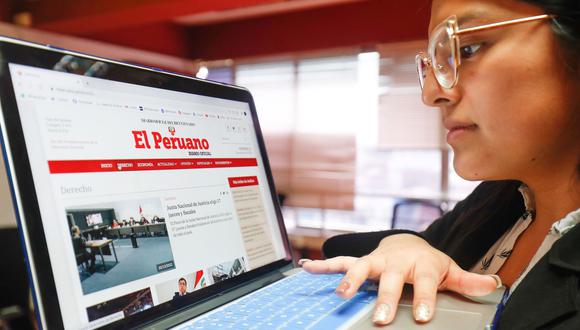 Ley permite la publicación de normas municipales en el Diario El Peruano Electrónico. (Foto: Andina)