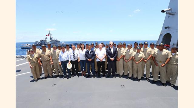 En el evento participaron, además del presidente Ollanta Humala, el ministro de Defensa Pedro Cateriano, el ministro de Relaciones Exteriores Gonzalo Gutiérrez, y Yamila Osorio, Jaime Rodríguez y Omar Jiménez, presidentes regionales de Arequipa, Moquegua 