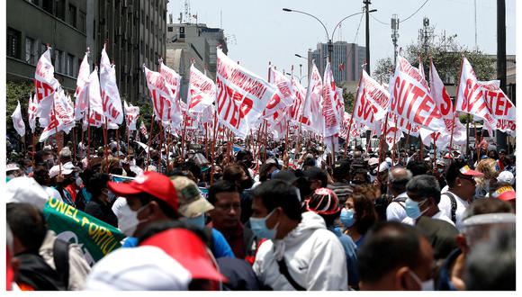 Sutep se sumará a la marcha tercera Toma de Lima, pero aclaró que docentes del gremio sí cumplirán con la jornada de clases (Foto: Jorge Cerdán / @photo.gec)