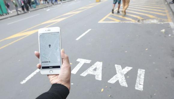 Taxi por aplicación. (Foto: USI)