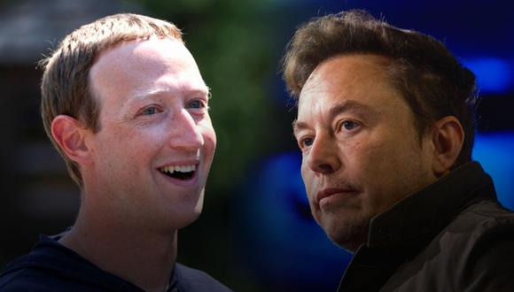 Mark Zuckerberg y Elon Musk. (Foto: Bloomberg)