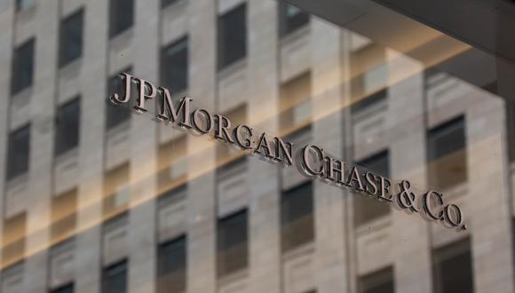 Logotipo de JPMorgan Chase & Co. en la sede del banco en Nueva York, EE.UU., el jueves 22 de julio de 2021.  Photographer: Michael Nagle/Bloomberg