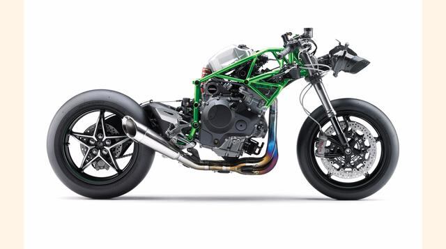 Kawasaki estima la potencia de la H2R por encima de los 330 caballos de fuerza. (Foto: Kawasaki)