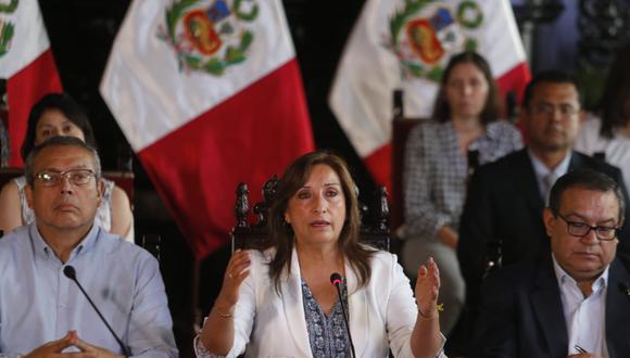 Dina Boluarte anuncia recomposición del Gabinete Ministerial | Foto: Violeta Ayasta/ @photo.gec