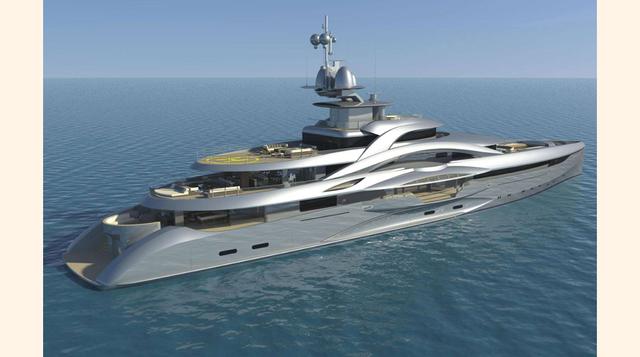 PROYECTO MARTE – US$ 161.8 millones. Proyecto de Marte es un futurista superyate de 295 pies, creado por Fincantieri Yates. Su propietario tendrá la suerte de disfrutar de las impresionantes características del buque, que incluyen varias cabinas de invita