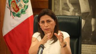 Ministra Gutiérrez insta al Congreso aprobar adelanto de elecciones a fines del 2023