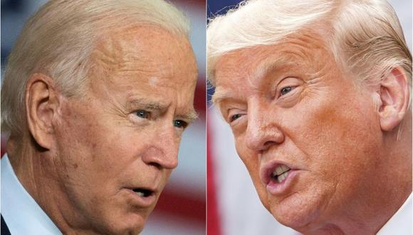 Joe Biden y Donald Trump. (Foto: AFP)