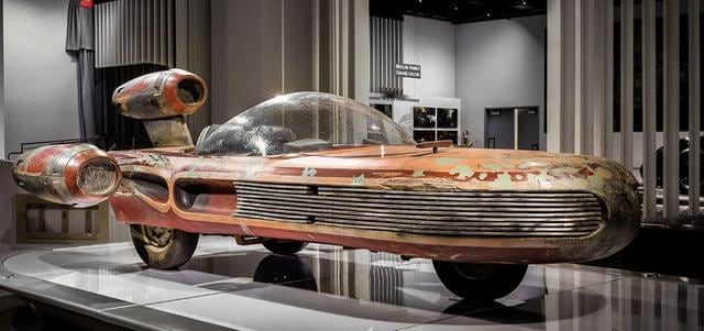 Landspeeder de Star Wars de la colección del Museo Lucas de Arte Narrativo. (Foto: Museo Petersen del Automovilismo)