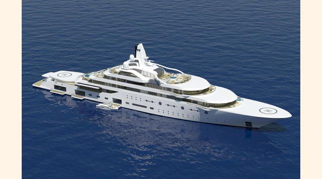 ATOM – estimado en US$ 150 millones. A la venta en este momento, a través de Yachtzoo, por un precio estimado de $ 150 millones. Atom es un yate de tamaño gigante, con 442 pies, que destaca por sus seis grandes habitaciones. El buque también cuenta con un