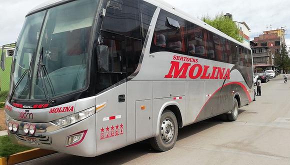 Transportes Molina es una empresa que cubre rutas desde Lima hacia la sierra y la selva central.