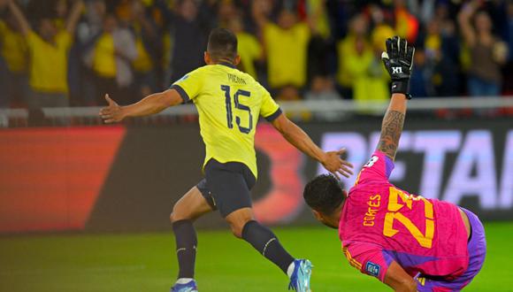 Ecuador vs. Chile (1-0)  por la fecha 6 de las Eliminatorias 2026. (Foto: AFP)