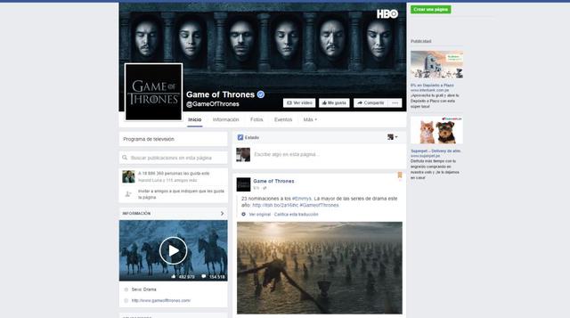 Según datos de Oracle, una compañía de 'software' que desarrolla bases de datos, el domingo en el que se emitió el último capítulo de la sexta temporada se envió más de un millón de mensajes en las redes sociales sobre la serie.