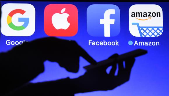 Apple, Facebook, Amazon y Alphabet. (Foto: AFP)