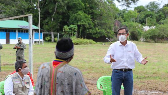 Martín Vizcarra se encuentra en Tambopata para supervisar los trabajos de fortalecimiento de la capacidad de respuesta sanitaria ante el COVID-19. (Foto: Presidencia)