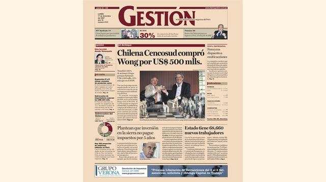 Especializados. Gestión fue el primer diario en publicar suplementos y páginas especializadas en medicina (Gestión Médica), marketing, minería (Minera) y otros. Además, es el único que todos los meses publica suplementos que analizan un determinado sector