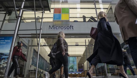 "En el último trimestre de 2023, los ingresos de la nube de Microsoft aumentaron un 25% a casi USD 30 mil millones, por encima de las expectativas de los analistas". (Foto: Bloomberg)