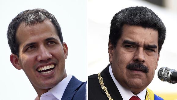 Hace un año, Juan Guaidó se autoproclamó presidente encargado de Venezuela ante miles de seguidres. (Foto: AFP).