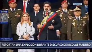 Venezuela: Reportan explosión durante discurso de Nicolás Maduro