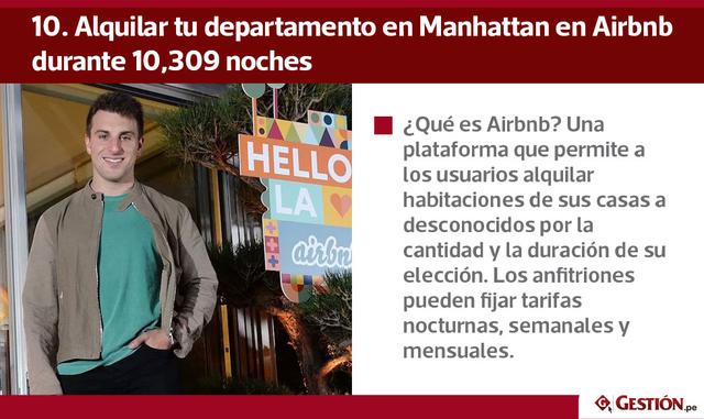 Costo promedio por alquiler: Los anfitriones pueden cobrar a los inquilinos lo que quieran. Sin embargo, los costos dependen mucho de la ubicación. El precio nocturno recomendado para una habitación privada en Nueva York, por ejemplo, es de unos US$ 100. 