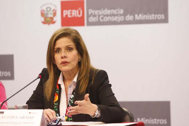 Mercedes Aráoz, presidenta del Consejo de Ministros. (Foto: Andina)