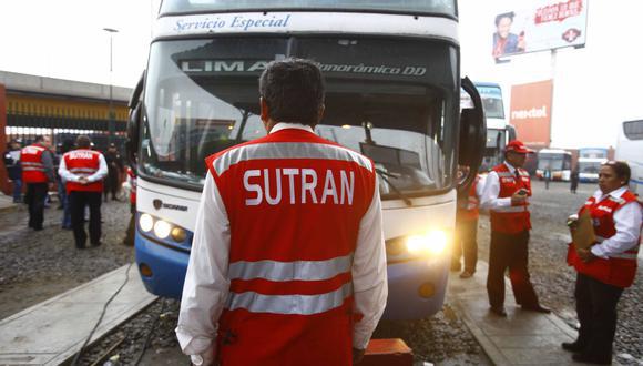 La Sutran ejecutó 6,306 operativos contra el transporte informal a nivel nacional. (Foto: Andina)
